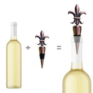 Charming Floral Design Wine Cork Bottle Stopper 6