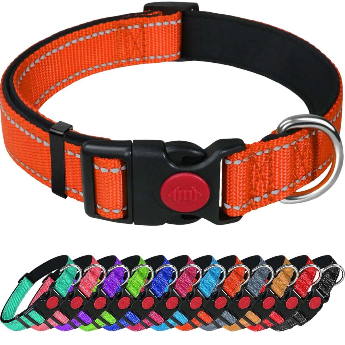 Adjustable Dog Collar with Reflective Strips 10