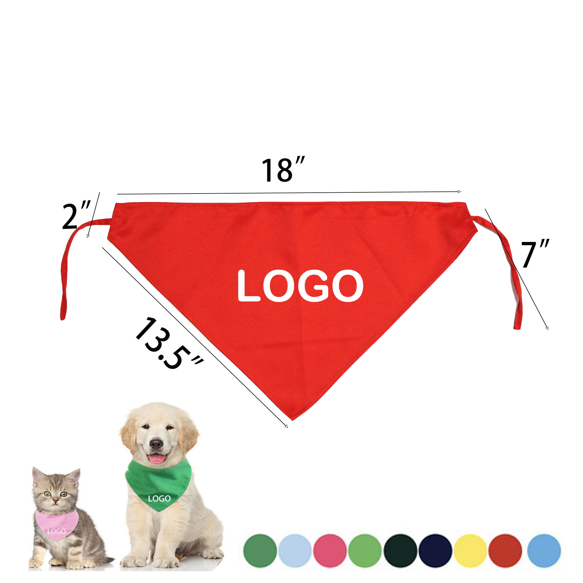 Sublimation Pet Dog Cat Triangle Bandanna 2