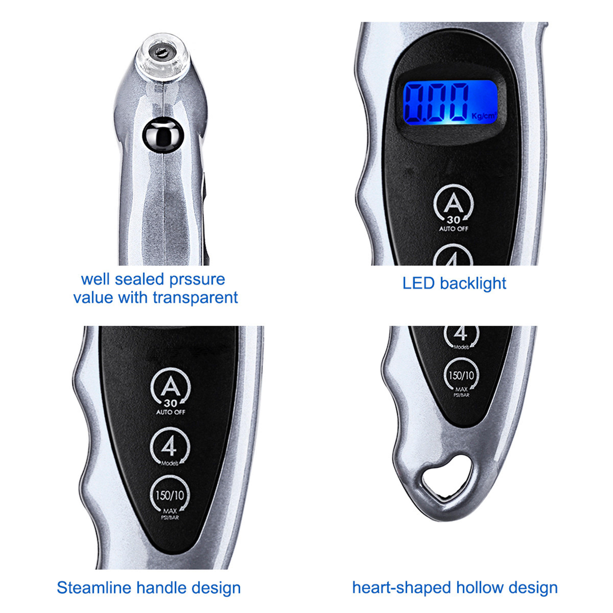 Abs Digital Tire Pressure Gauge 8