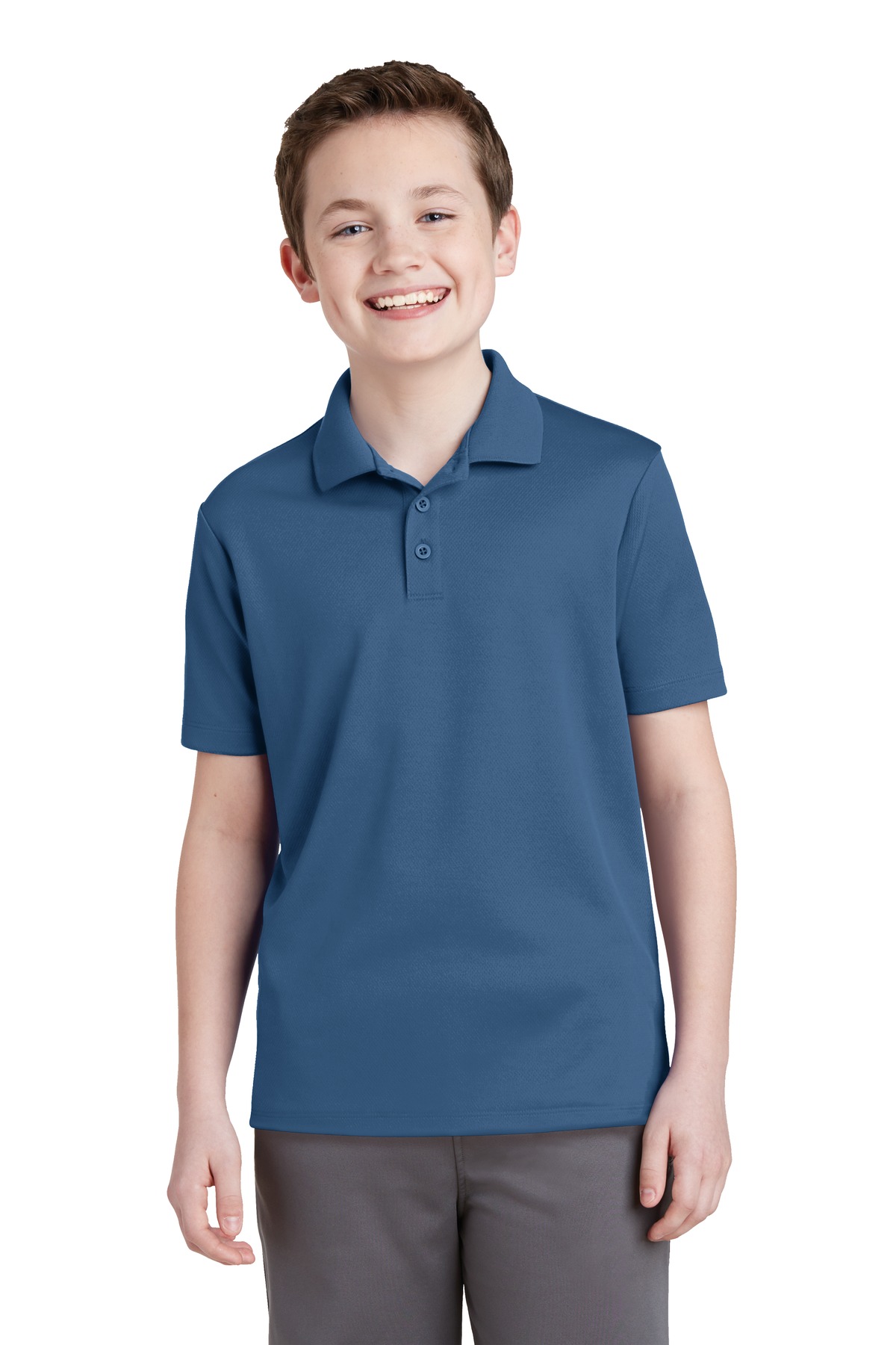 Sport-Tek® Youth PosiCharge RacerMesh Polo 17