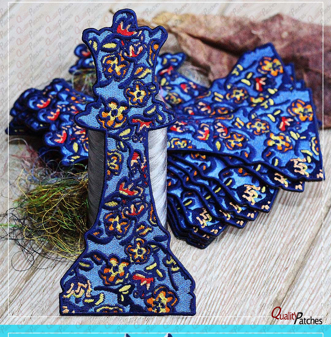 Custom Die Cut Embroidered Patches 68
