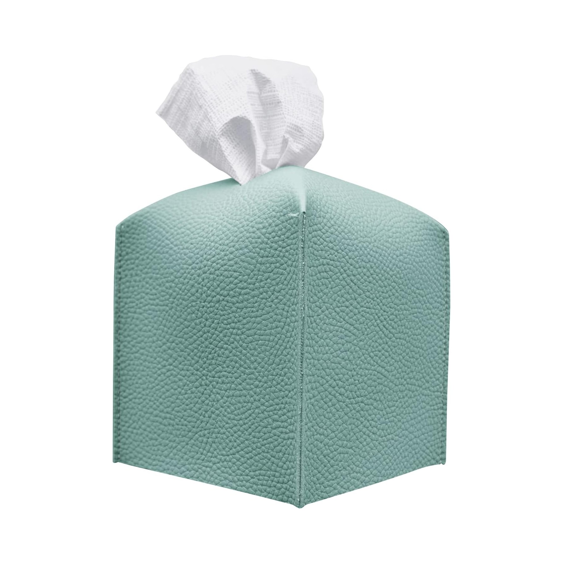 Square Decorative PU Leather Tissue Box 12