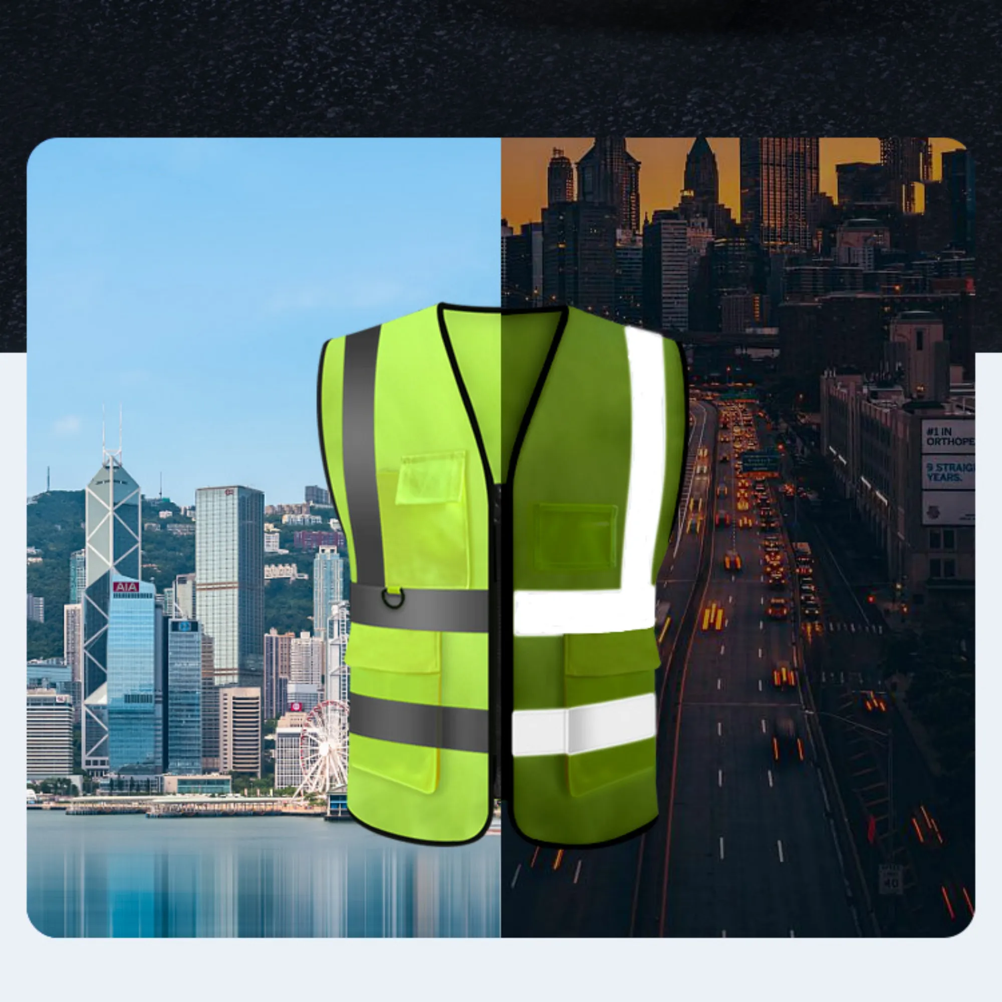Multi-pocket Reflective Vest 3
