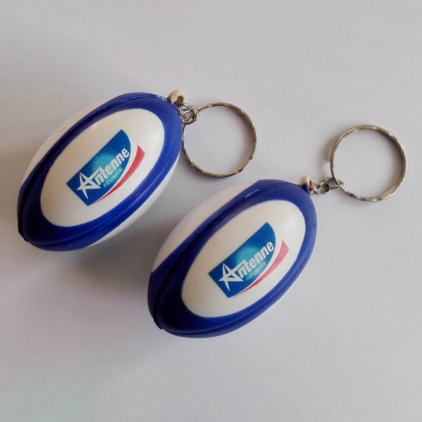 2 in 1 Football Keychain and Stress Reliever 1