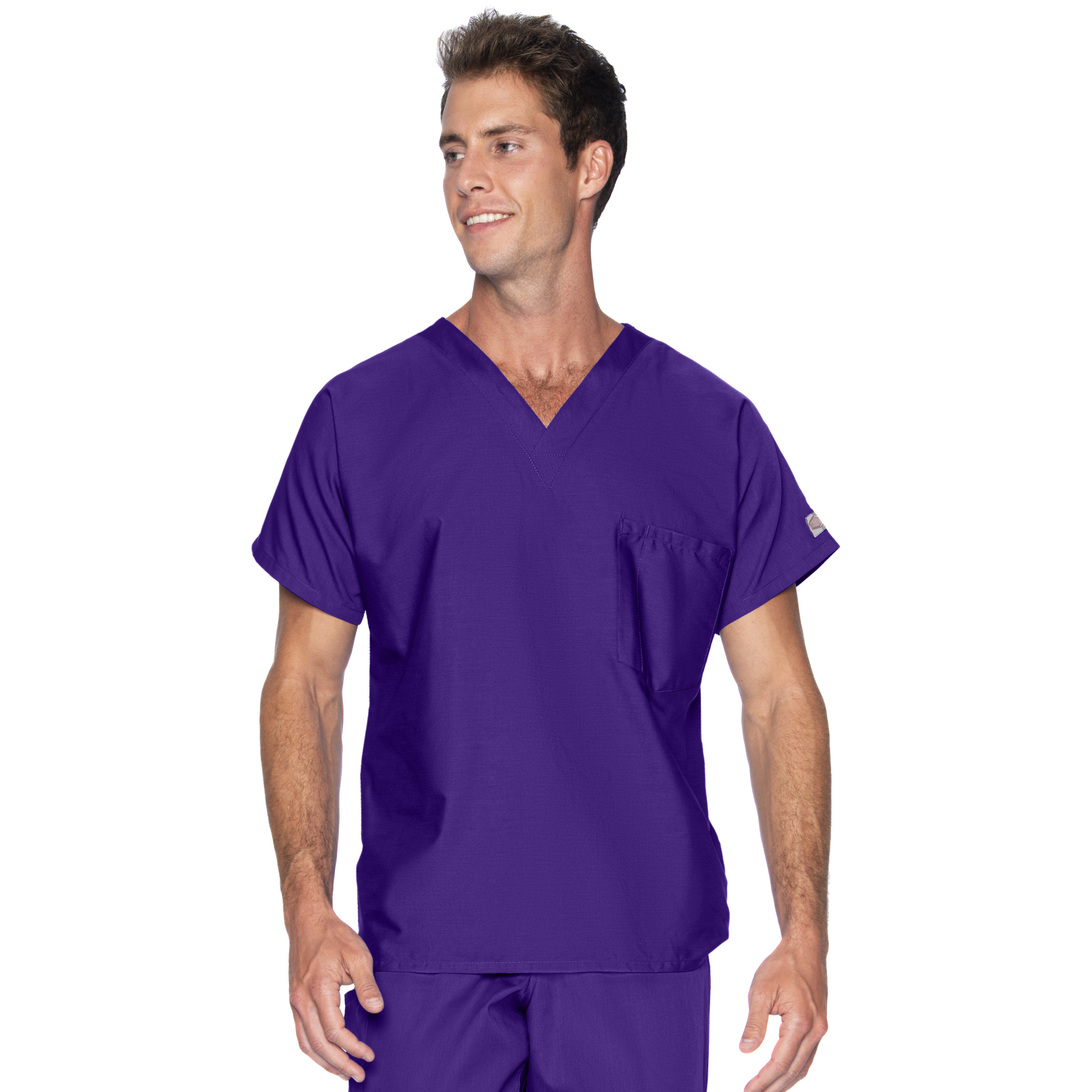 Landau - ScrubZone - Unisex One-Pocket Dolman Sleeve Tuckable V-Neck Top 23