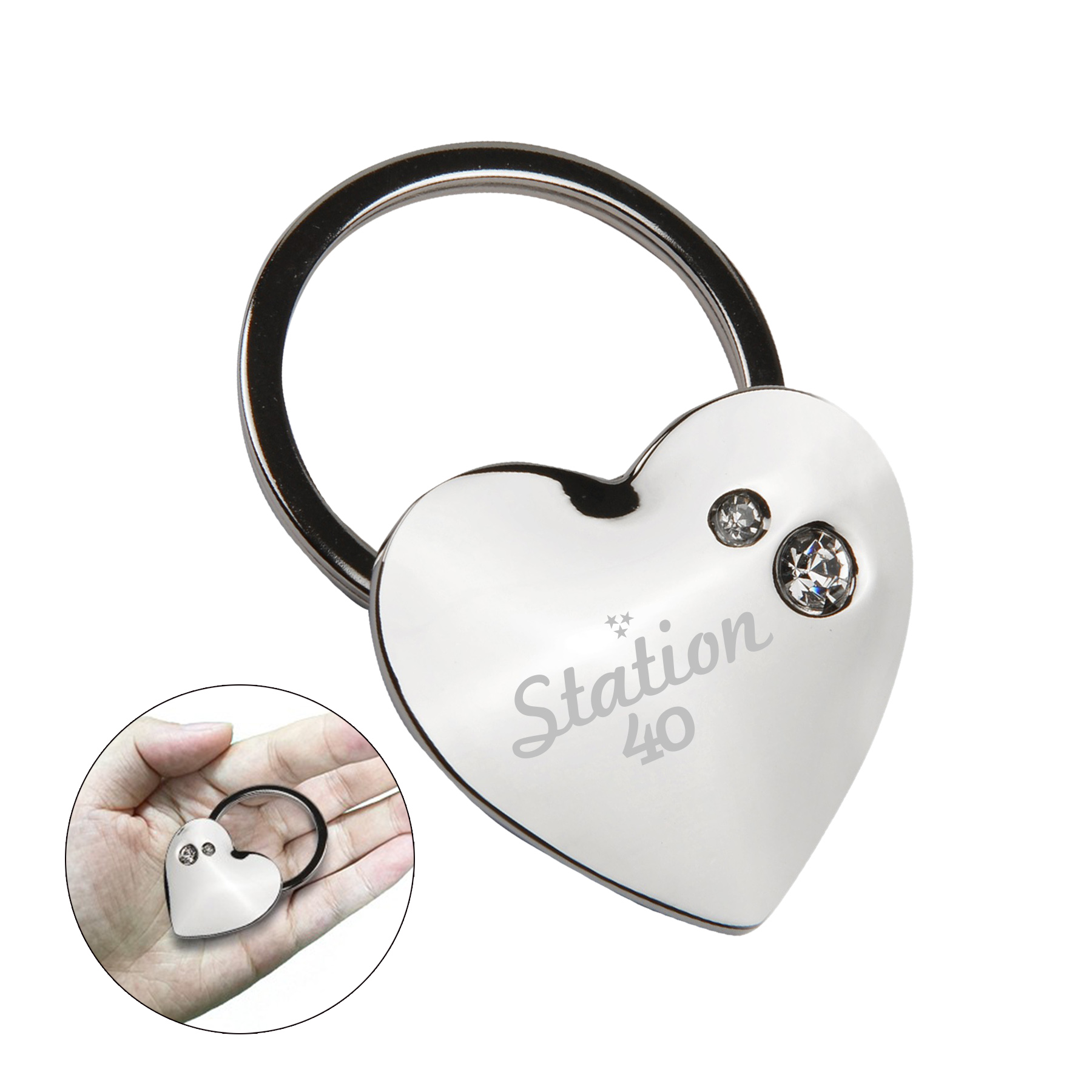 Heart Key Tag (Key Chain, Keychain, Key chains) 3