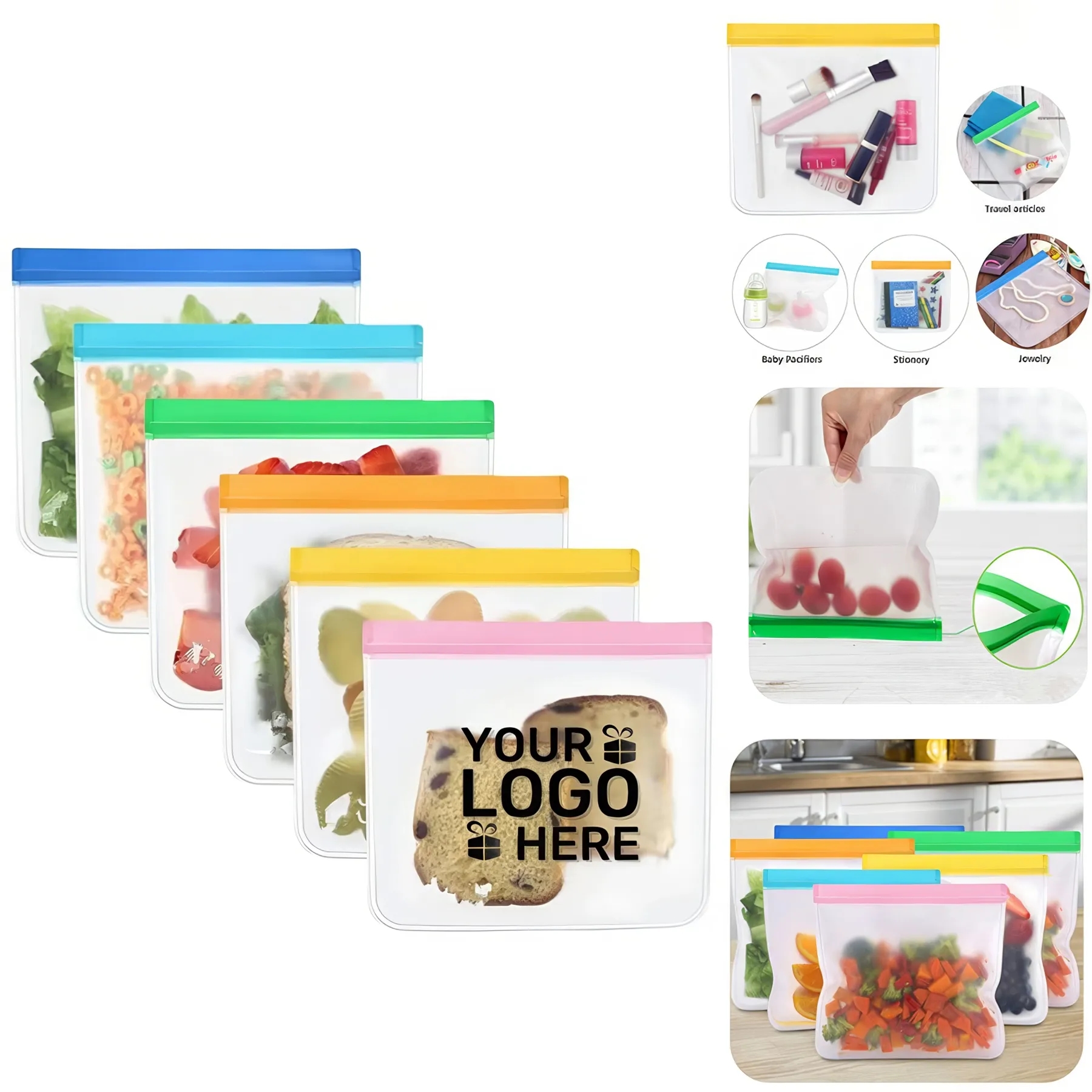 Reusable Leakproof Food Storage Bags 4