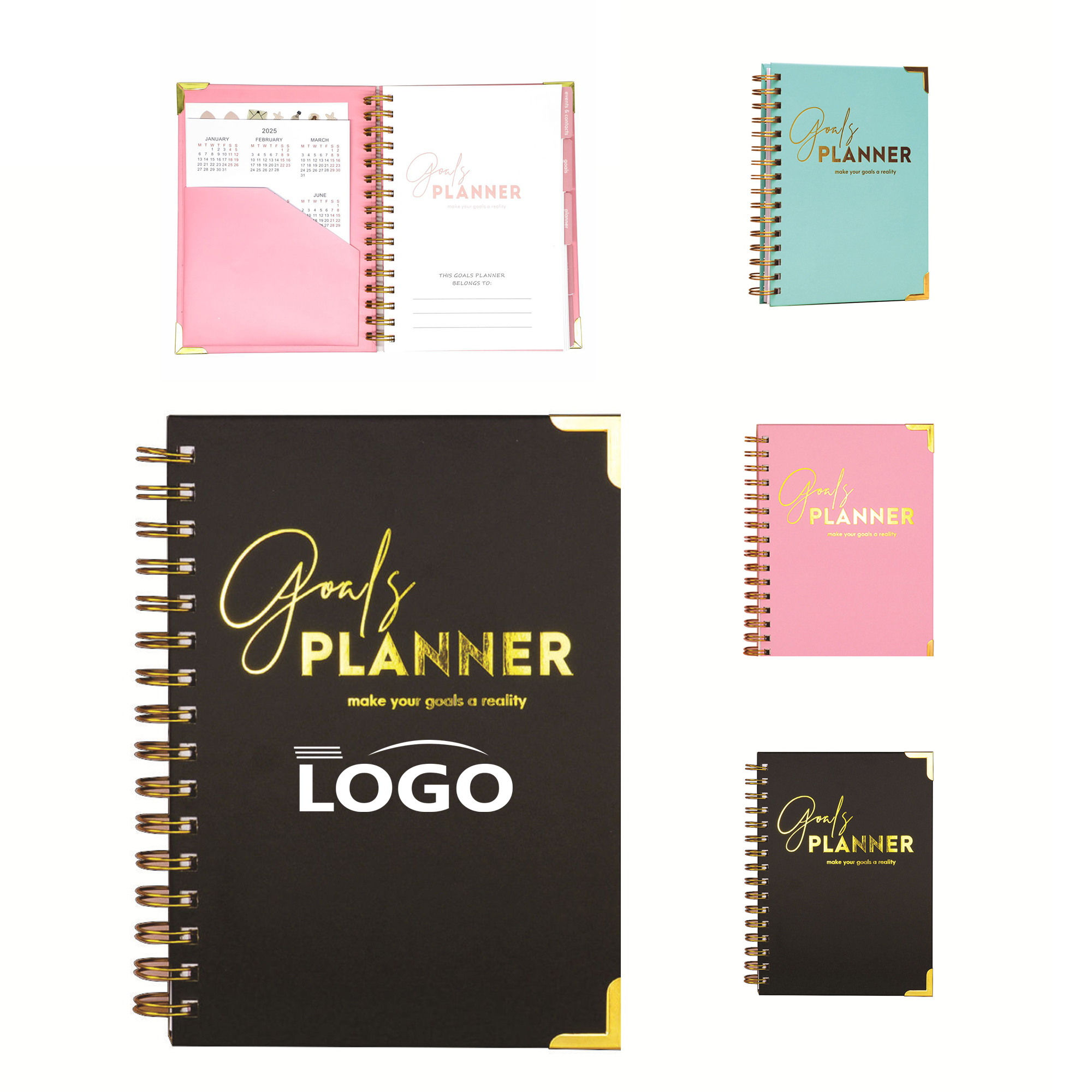 Customizable Hard-Cover Planner Agenda 3