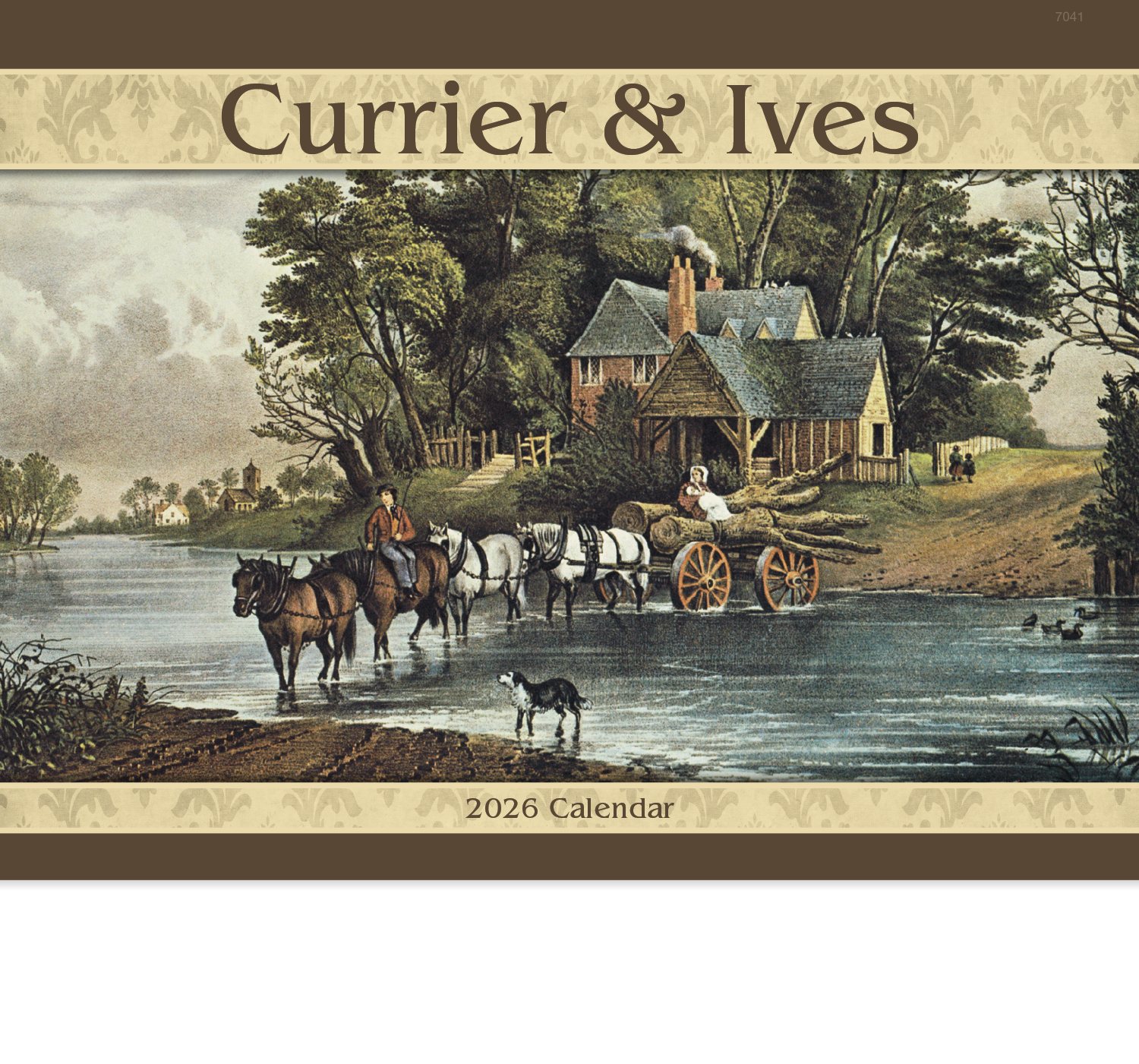 Good Value™ Currier & Ives - Stapled Calendar 3
