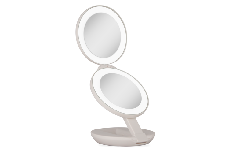 Zadro Lighted Travel Mirror with Magnification & Folding-to-Compact 1