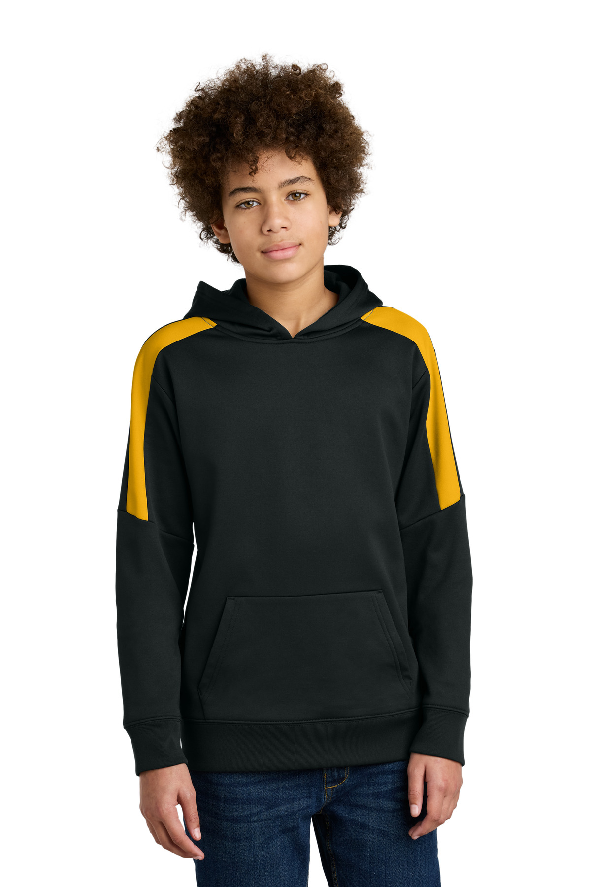 Sport-Tek Youth Sport-Wick Fleece United Pullover Hoodie YST255 35