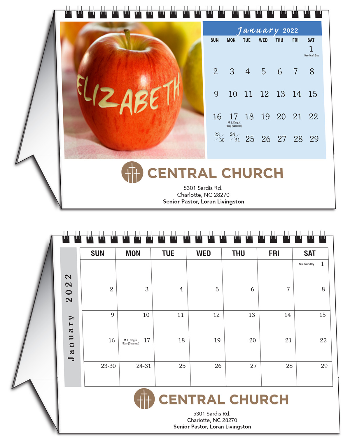 "In-the-Image" Personalized Tent Desk Calendar 7