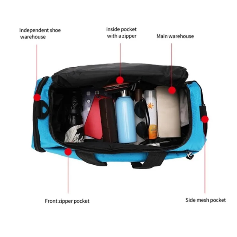 Color Panel Sport Duffel Bag 6