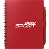 FSC® Recycled 5.5” x 7” Spiral Notebook w/ RPET Pe 48