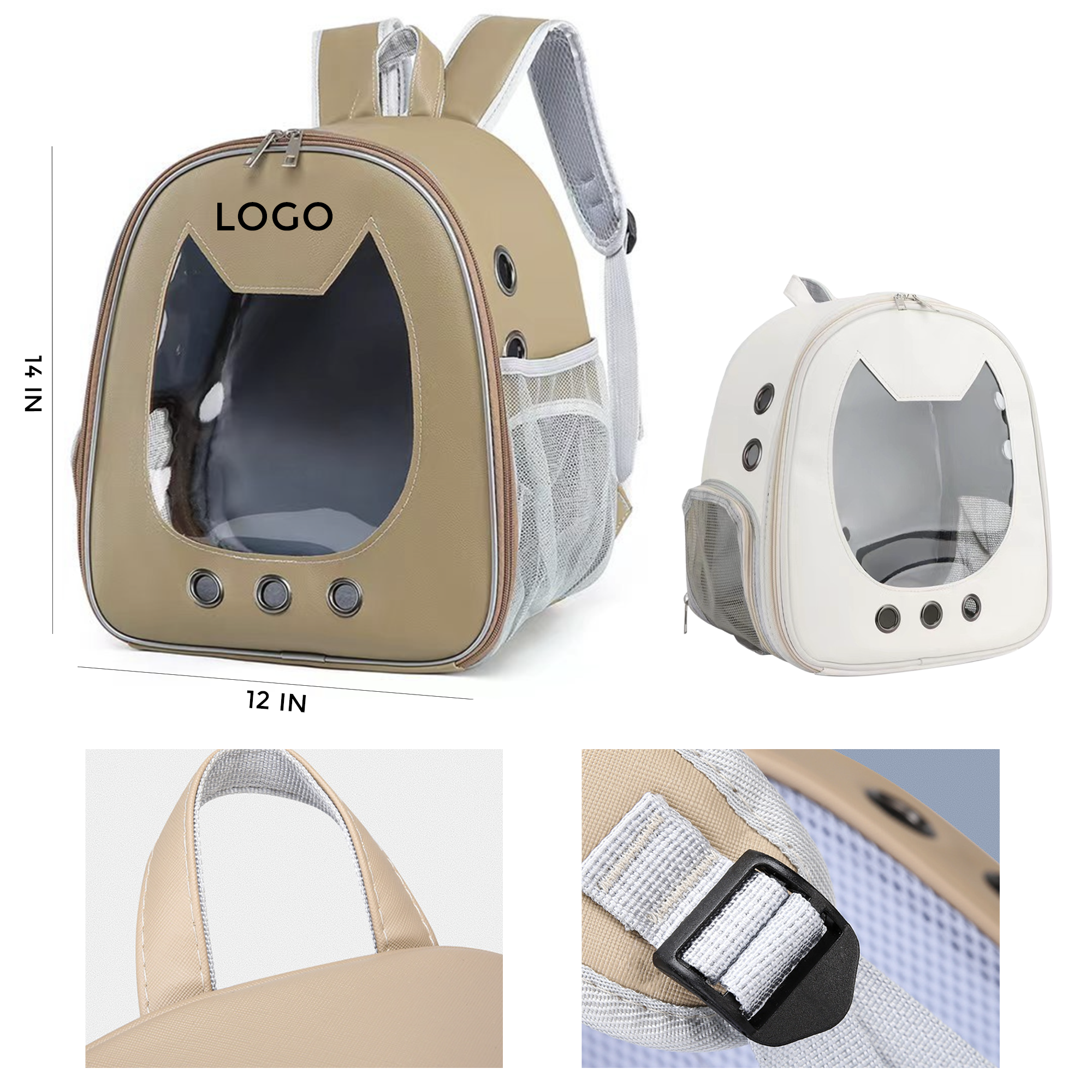 MOQ 10 PCS Stylish Breathable Shoulder Cat Bag 2
