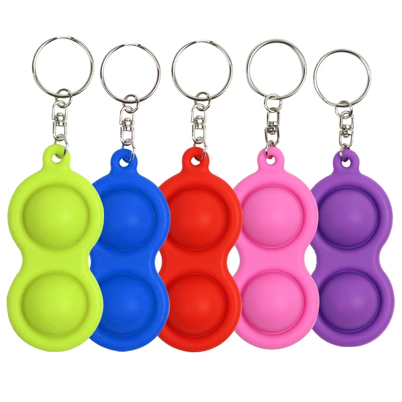 Silicone Pop Bubble Fidget Keychain 6