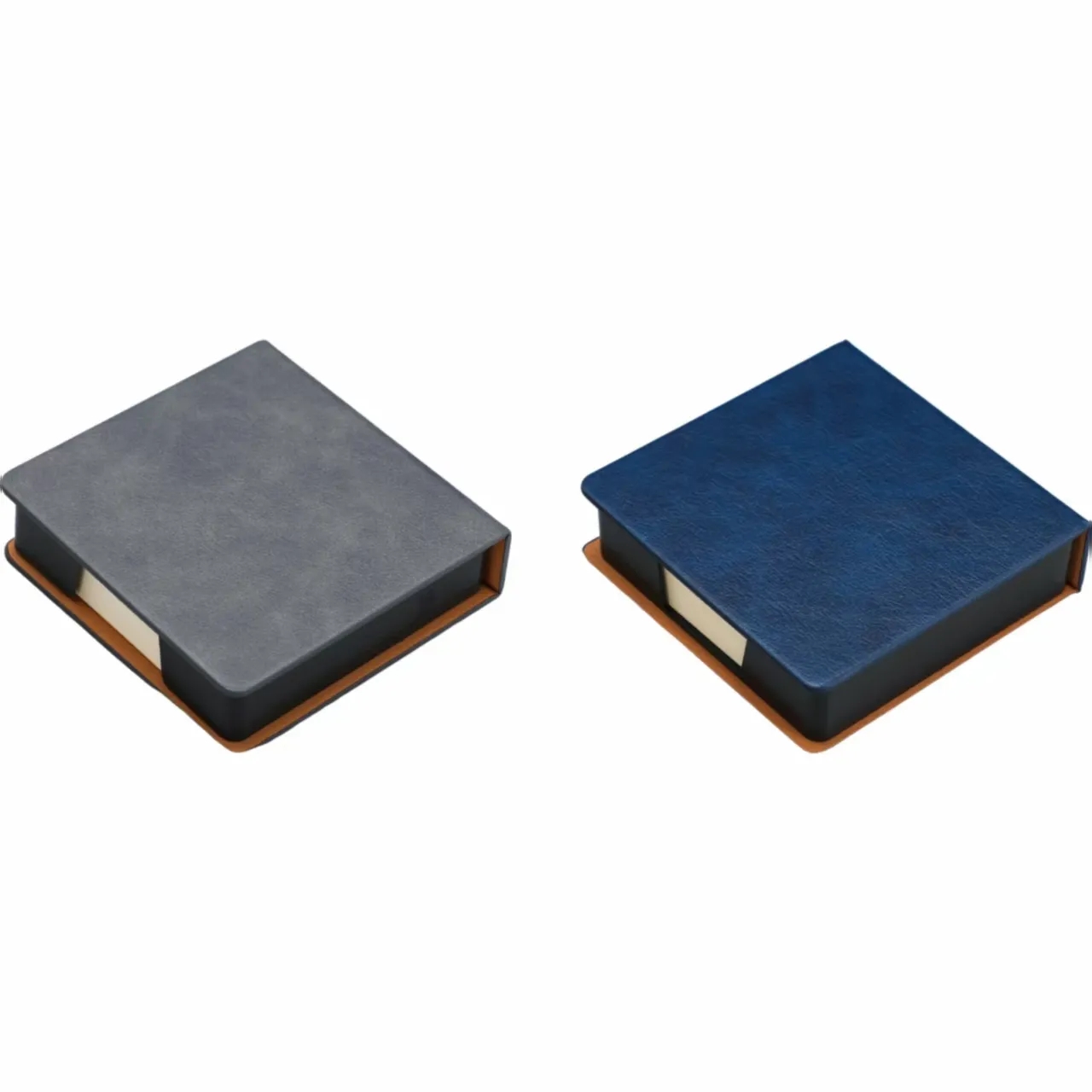 Faux Leather Office Memo Holder - Sticky Notes Organizer 2