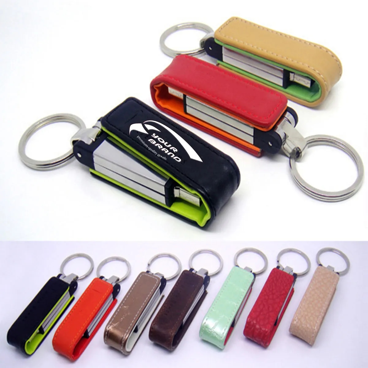 Genuine PU Leather High Speed USB Flash Drive 1
