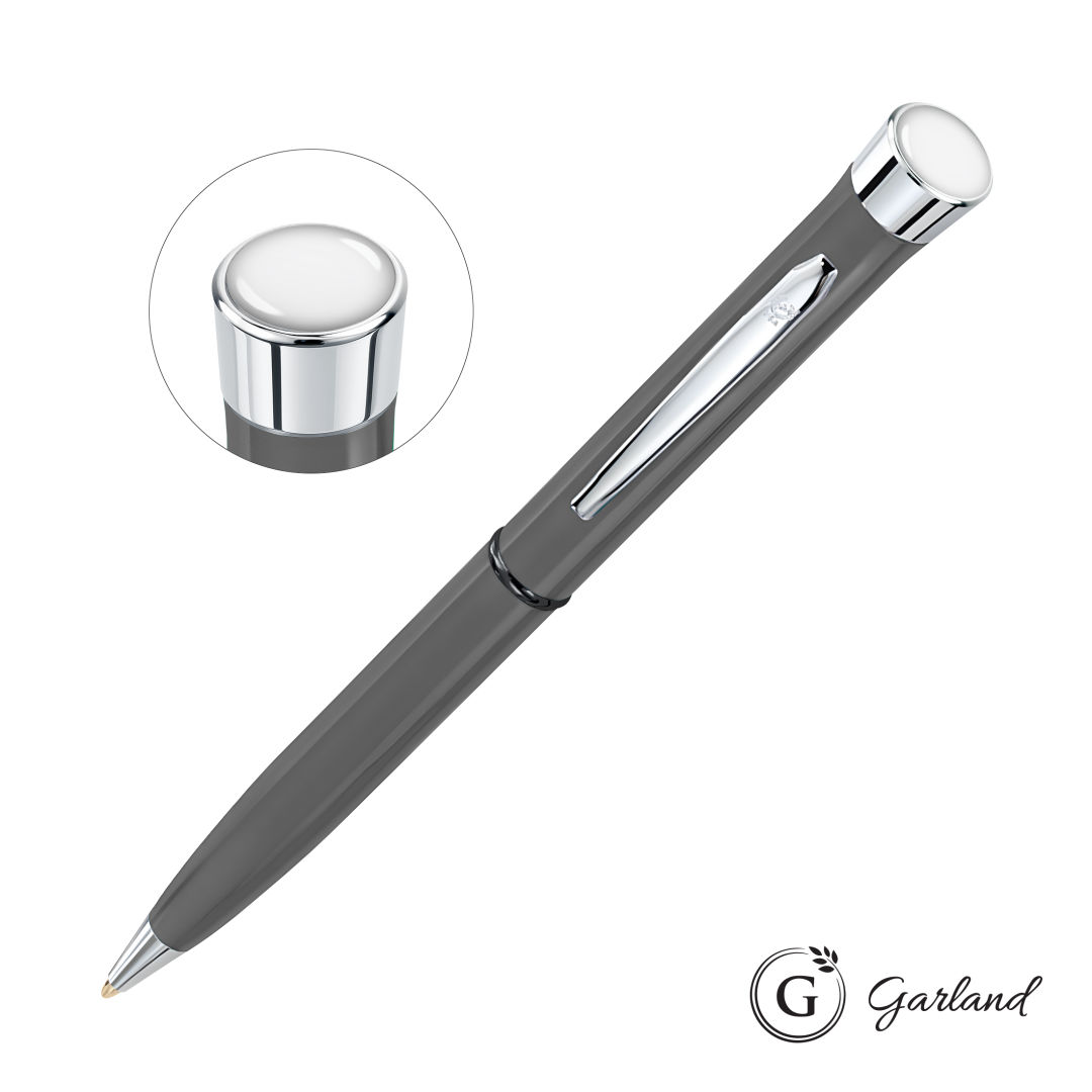 Garland® Recycled Custom Ballpoint Twist Pen - Chrome Accent 6
