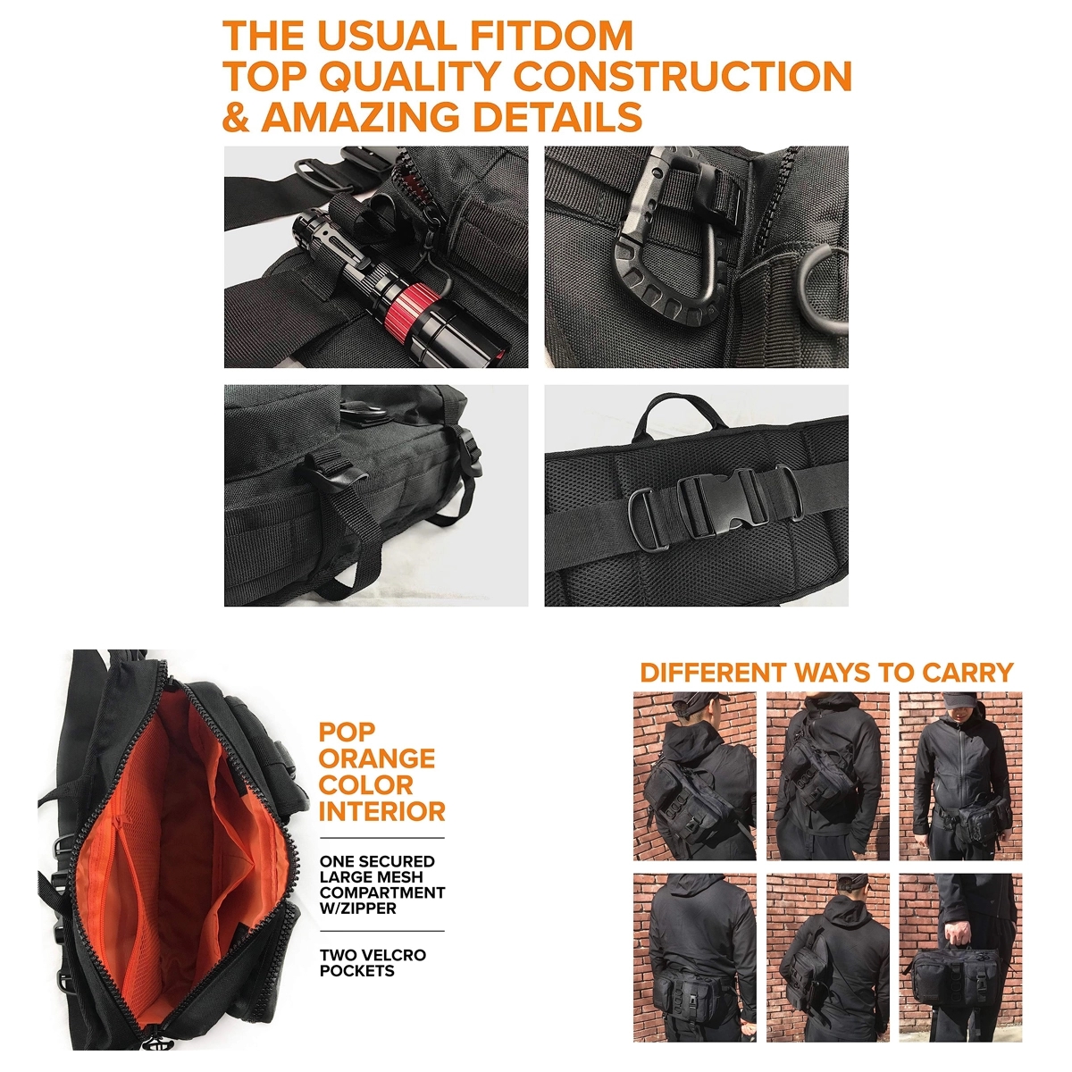 Tactical Inspired Large Fanny Pack 4