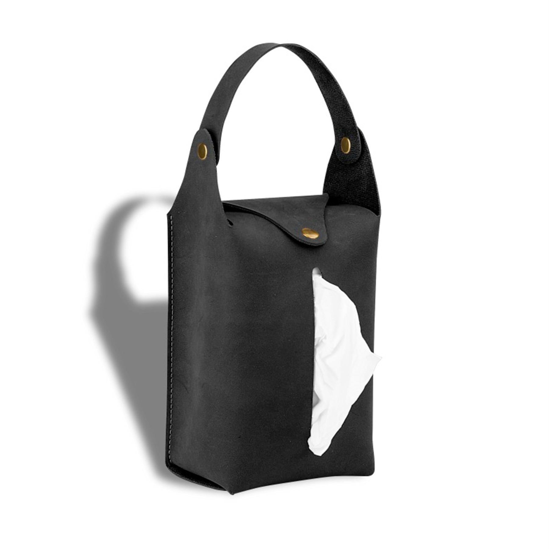 PU Leather Tissue Box Portable Hanging Car Tissue Bag 2
