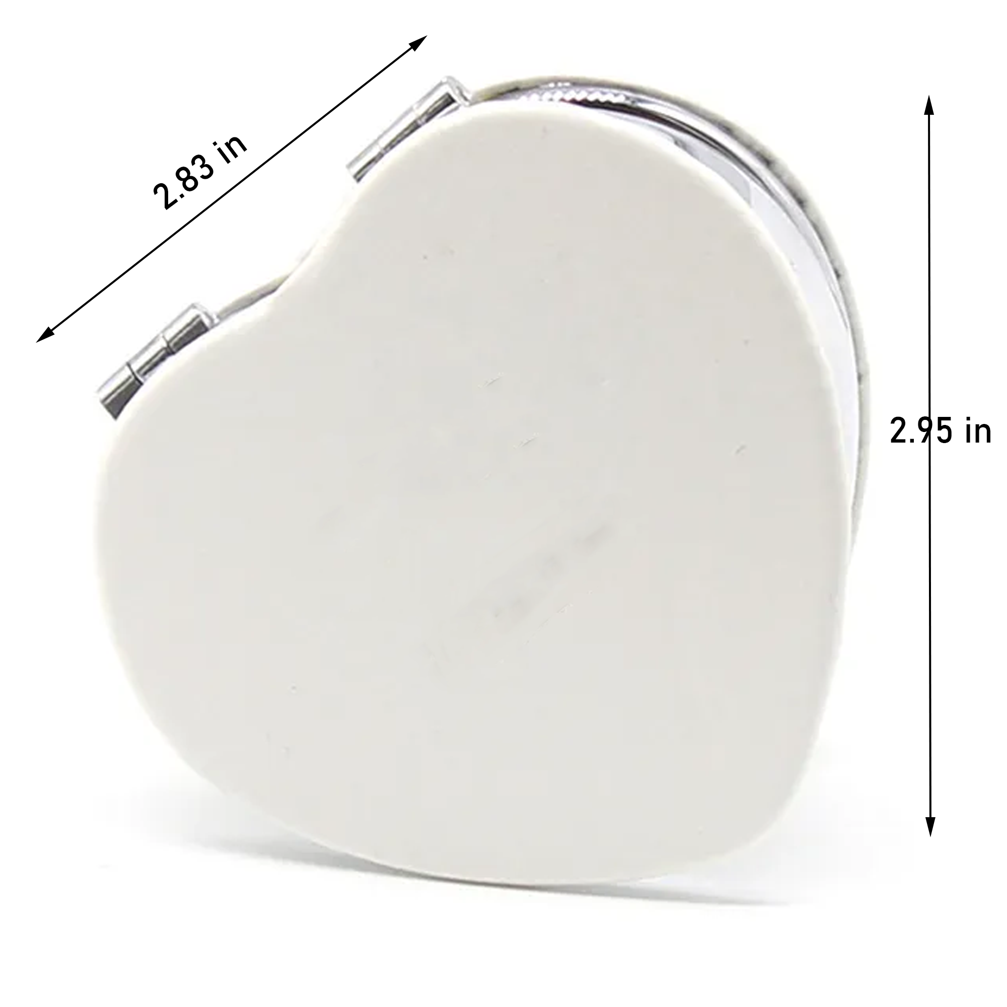 Heart Shaped Cosmetic Pocket Mirror 3