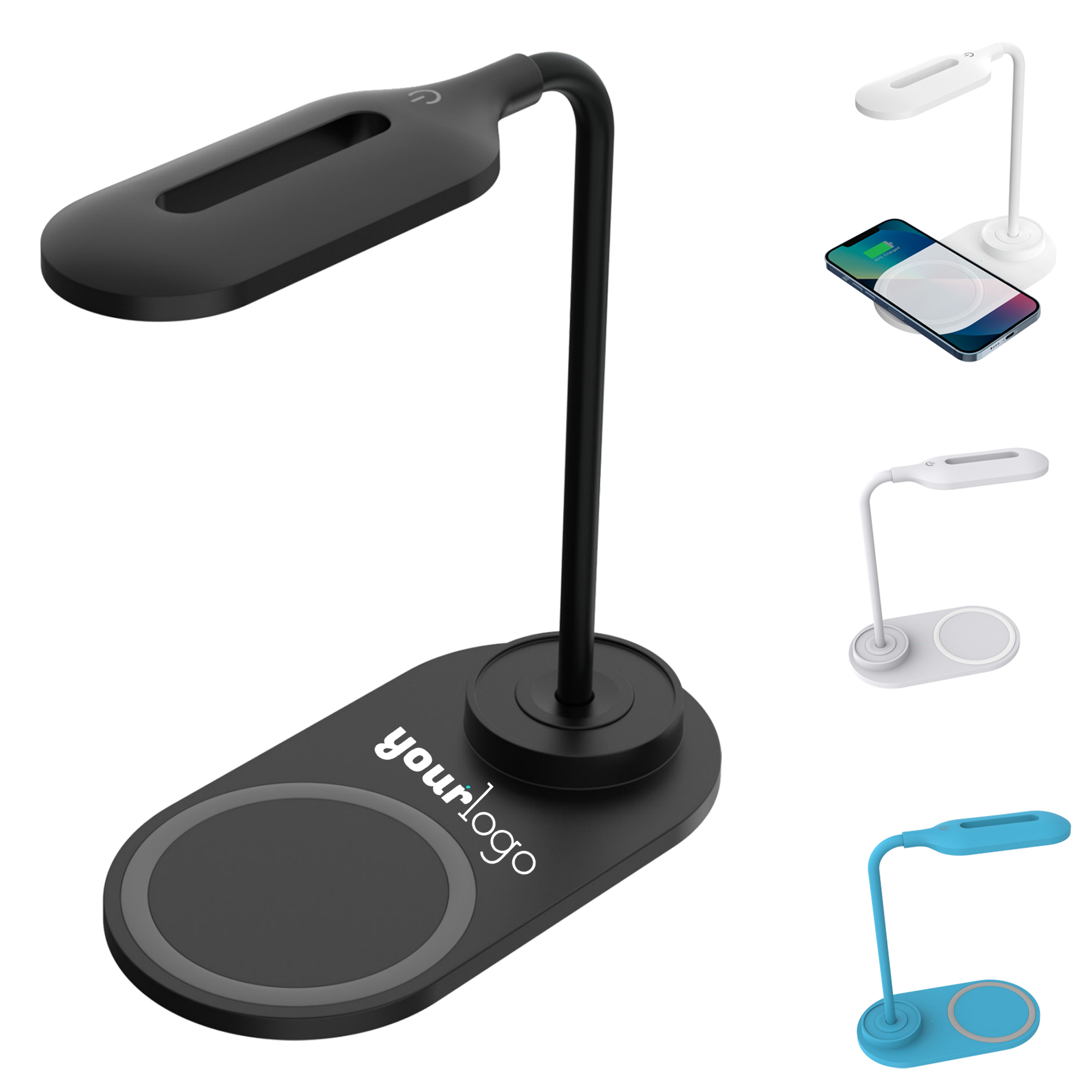 Adjustable LED Desk Lamp & Wireless Charger Combo 6
