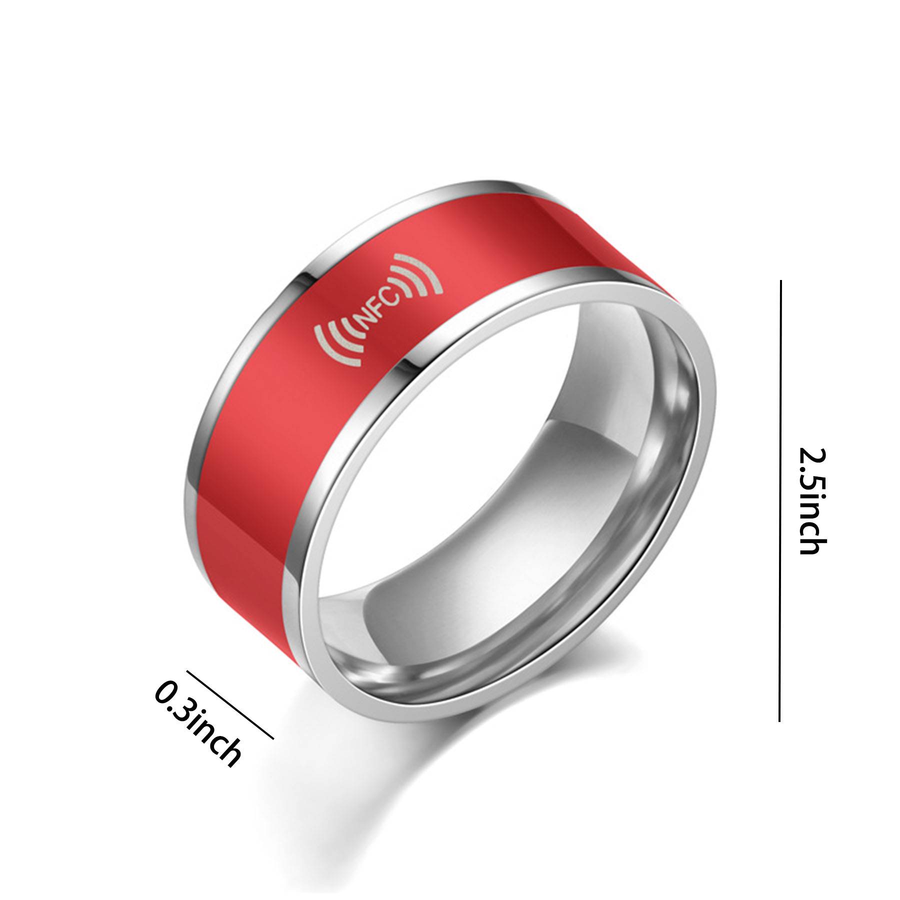 Stainless Steel NFC Wearable Smart Ring 2