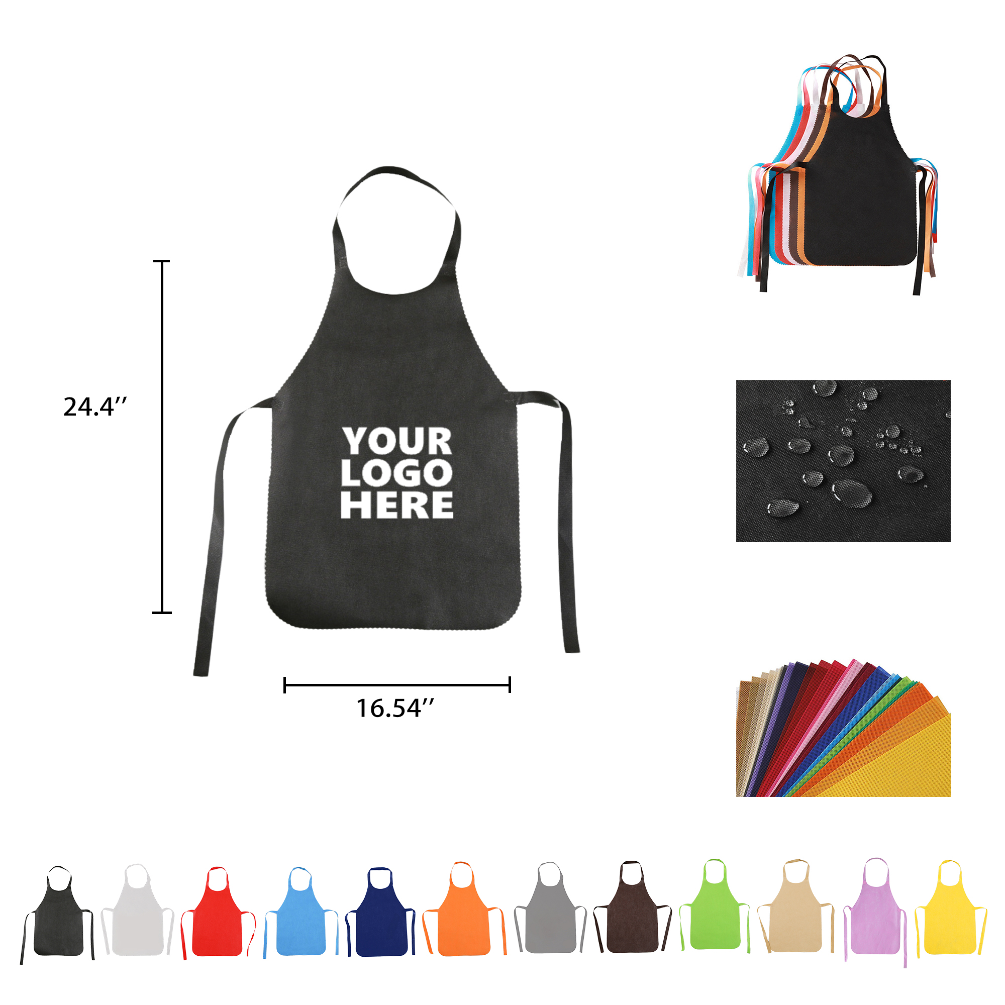 Non-Woven Disposable Apron MOQ 100 2