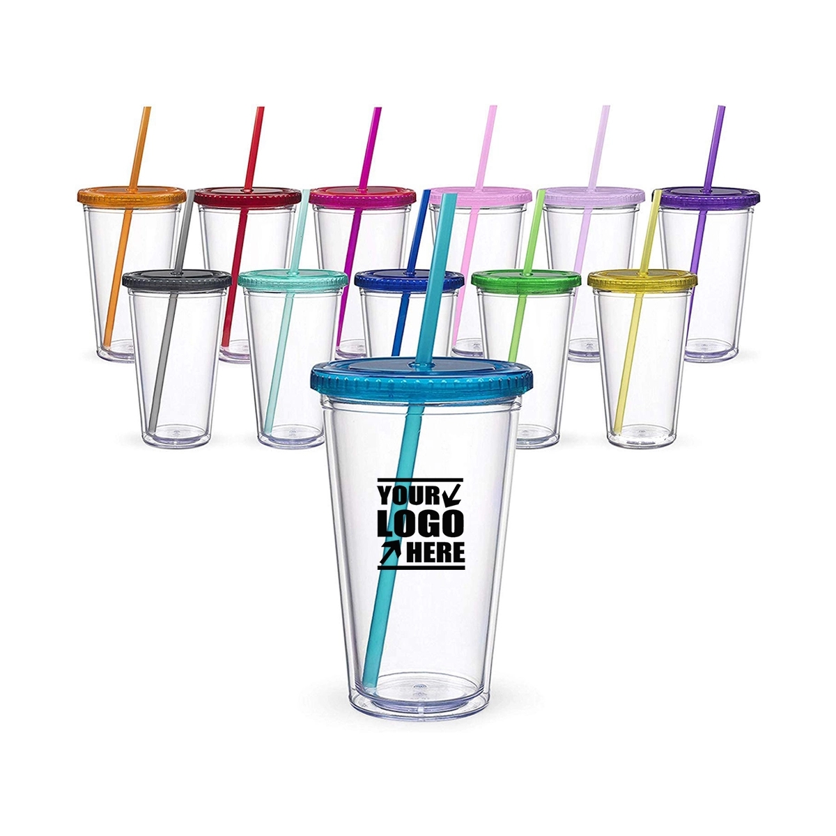 16 Oz Classic Insulated Tumblers Double Wall Acryli 2