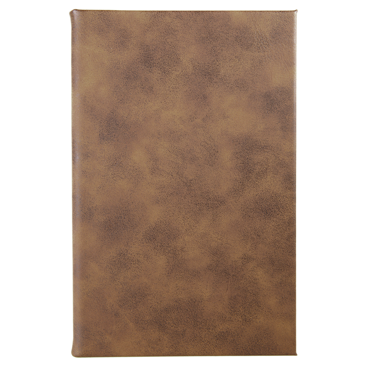 5 1/4" x 8 1/4" Rustic/Gold Leatherette Journal 5