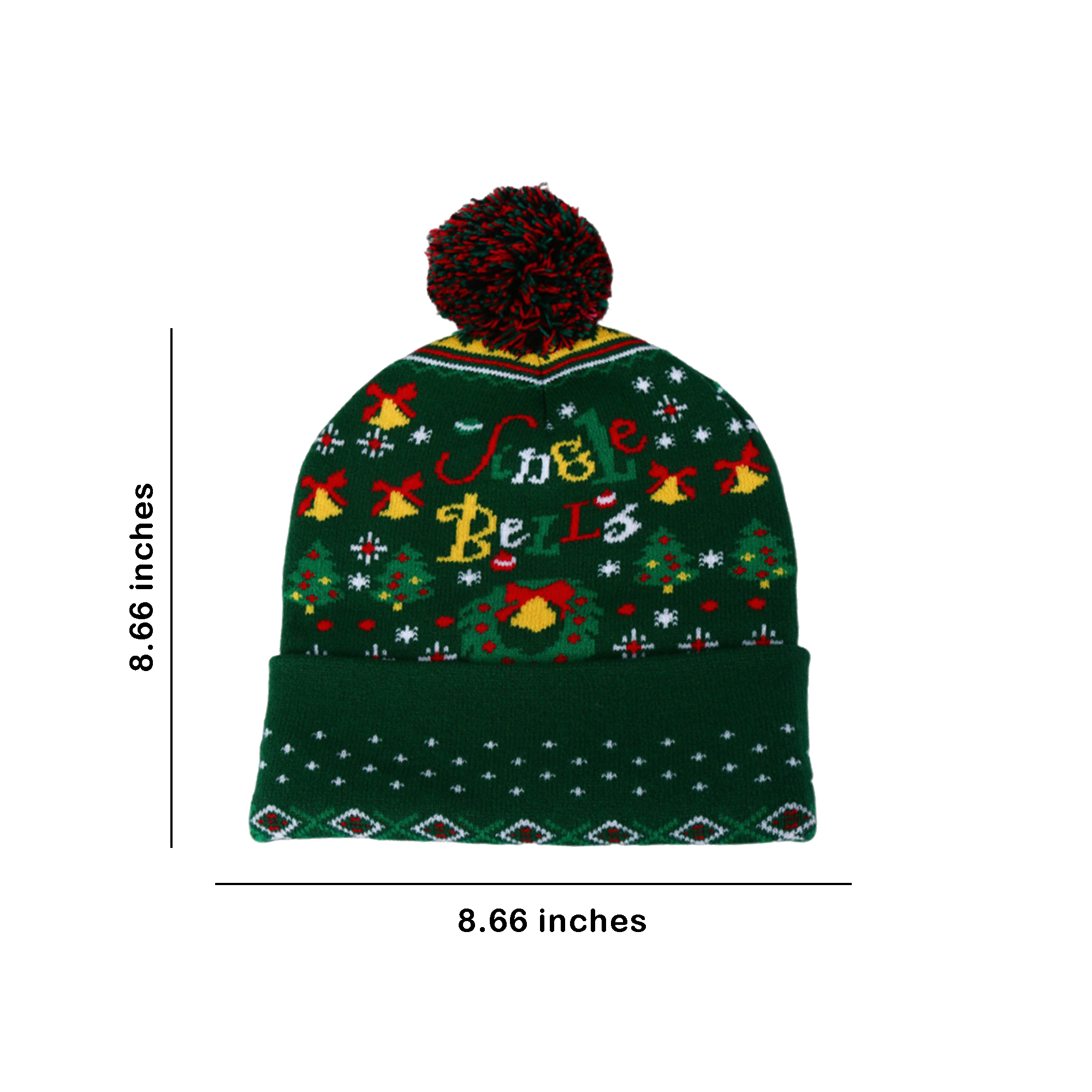 Customizable Festive Pom Beanie for Gifts 2