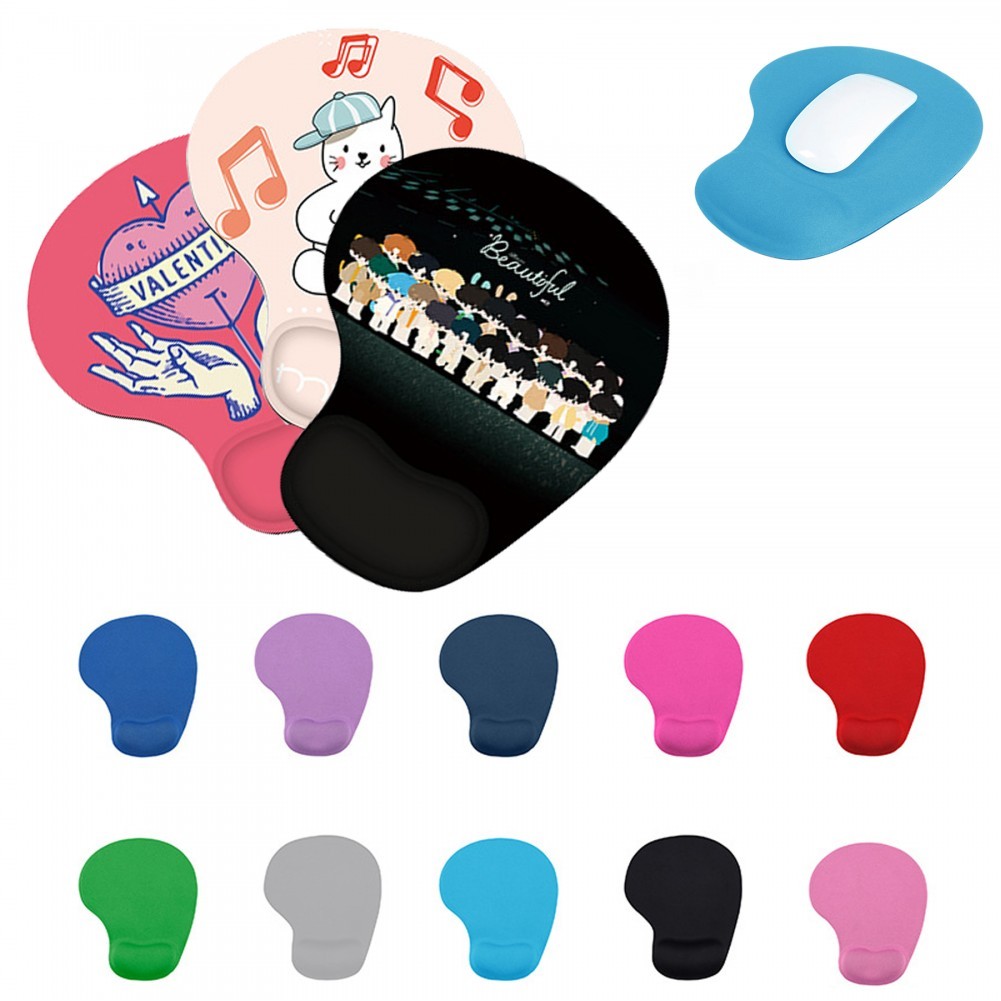 Custom Full Color Printed Wrist Rest Mouse Pad 4