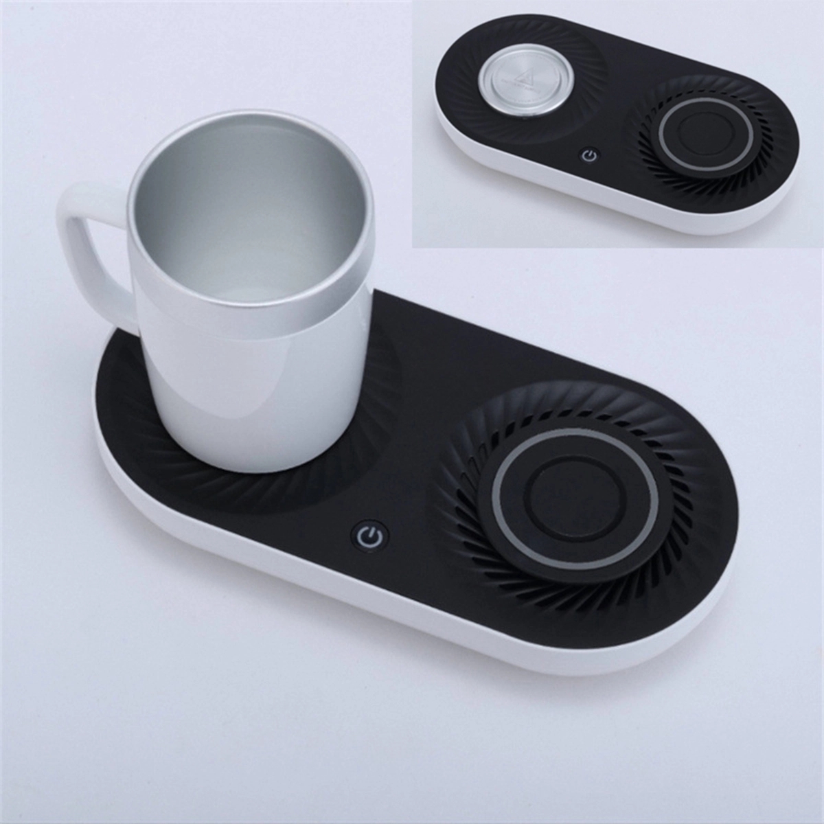 Wireless Fast Charger with Mug Warmer/Drink Cooler 2