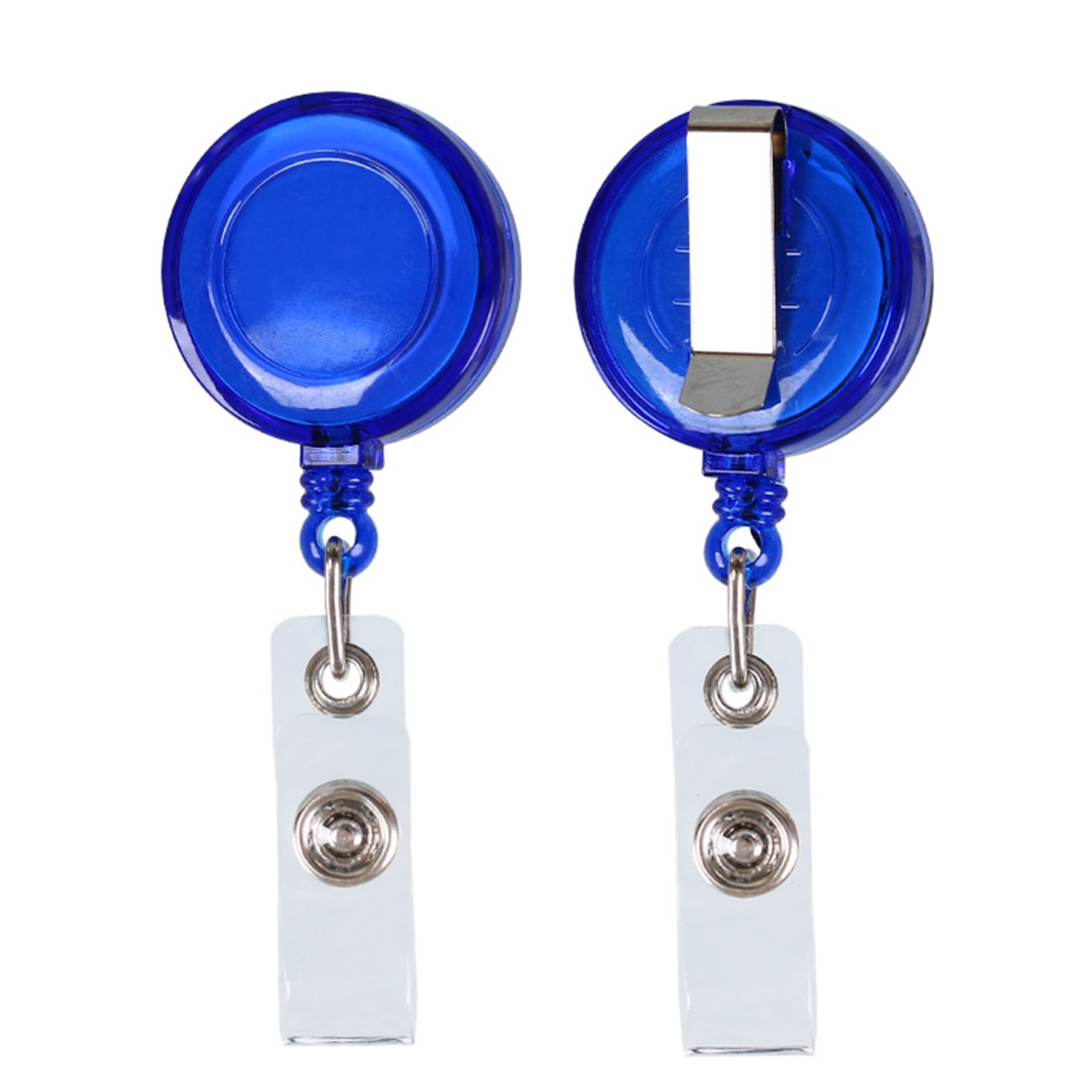 Retractable Badge Holder with Belt Clip Key Ring 4