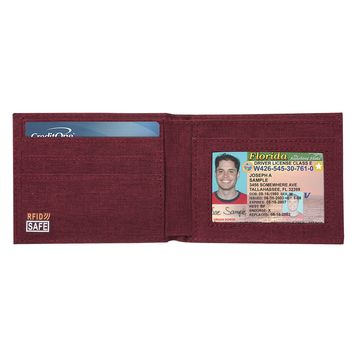 Heathered RFID Data Blocking Wallet 3