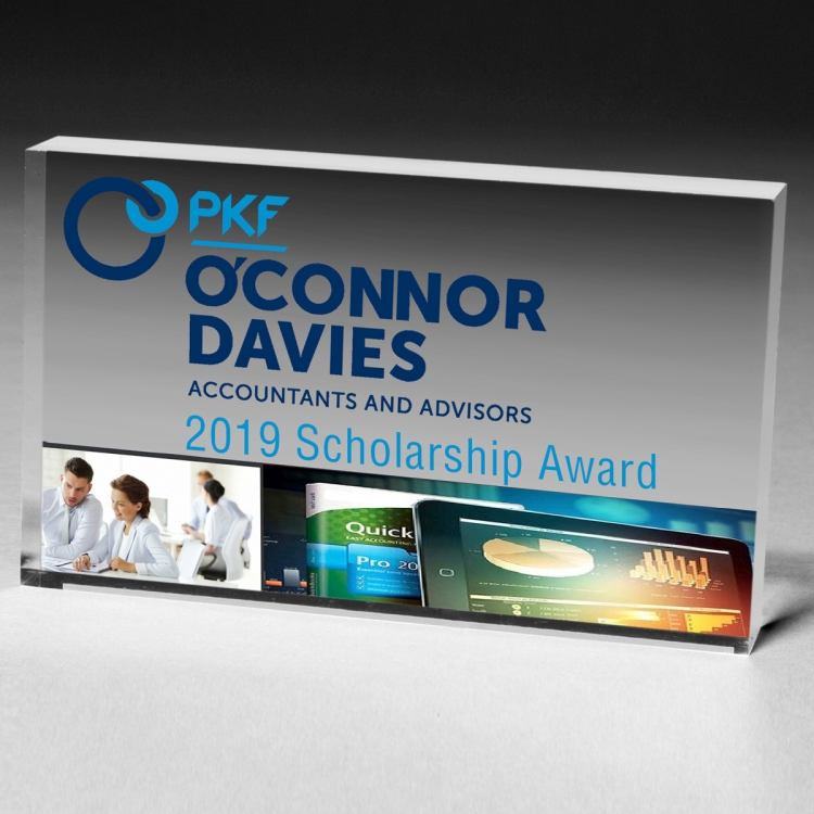 Rect. Acrylic Paperweight - 3" x 5" x 3/4" - 2044C-S (Screen Print) 3