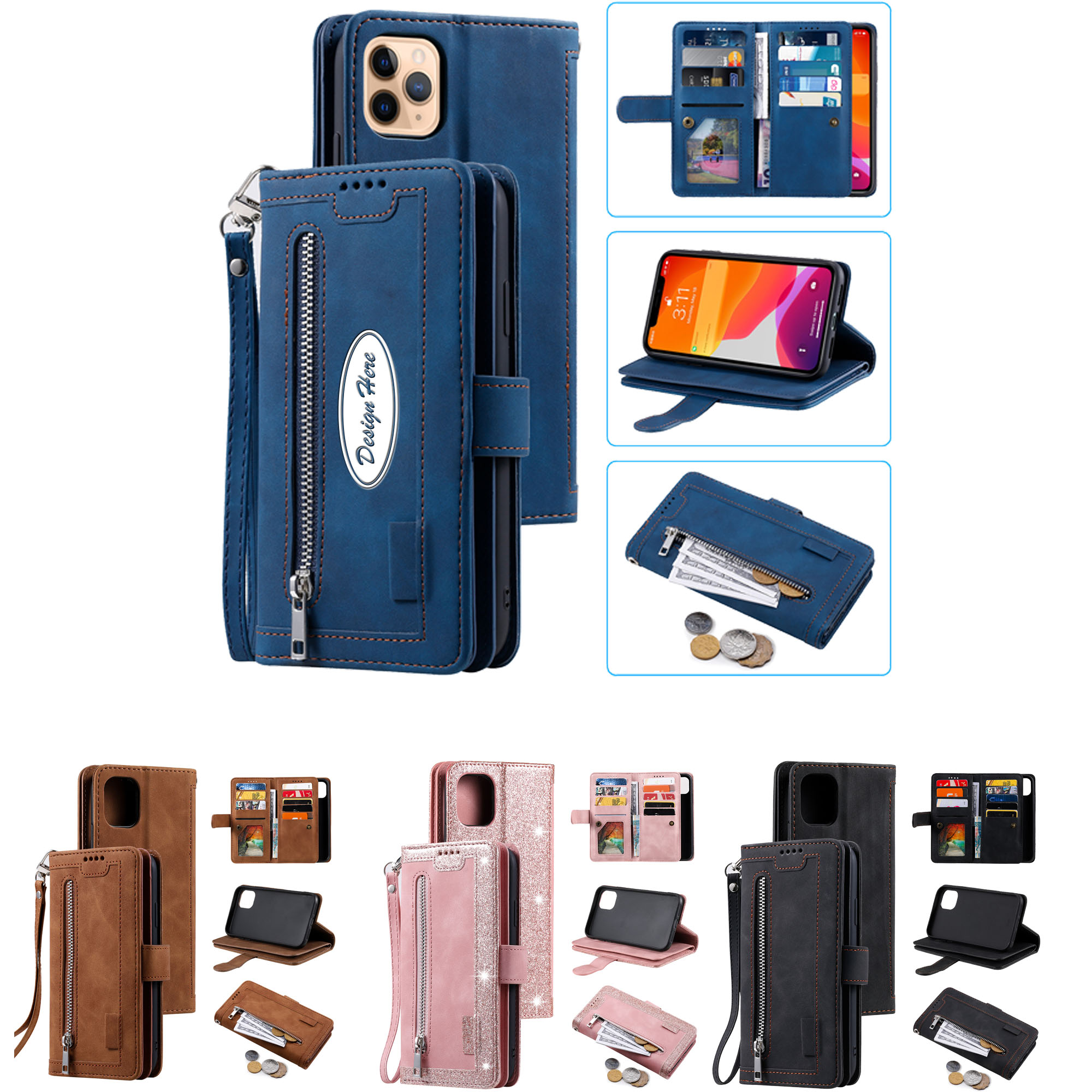 Durable Multi-Functional Zipper Case for Phone Protection 3