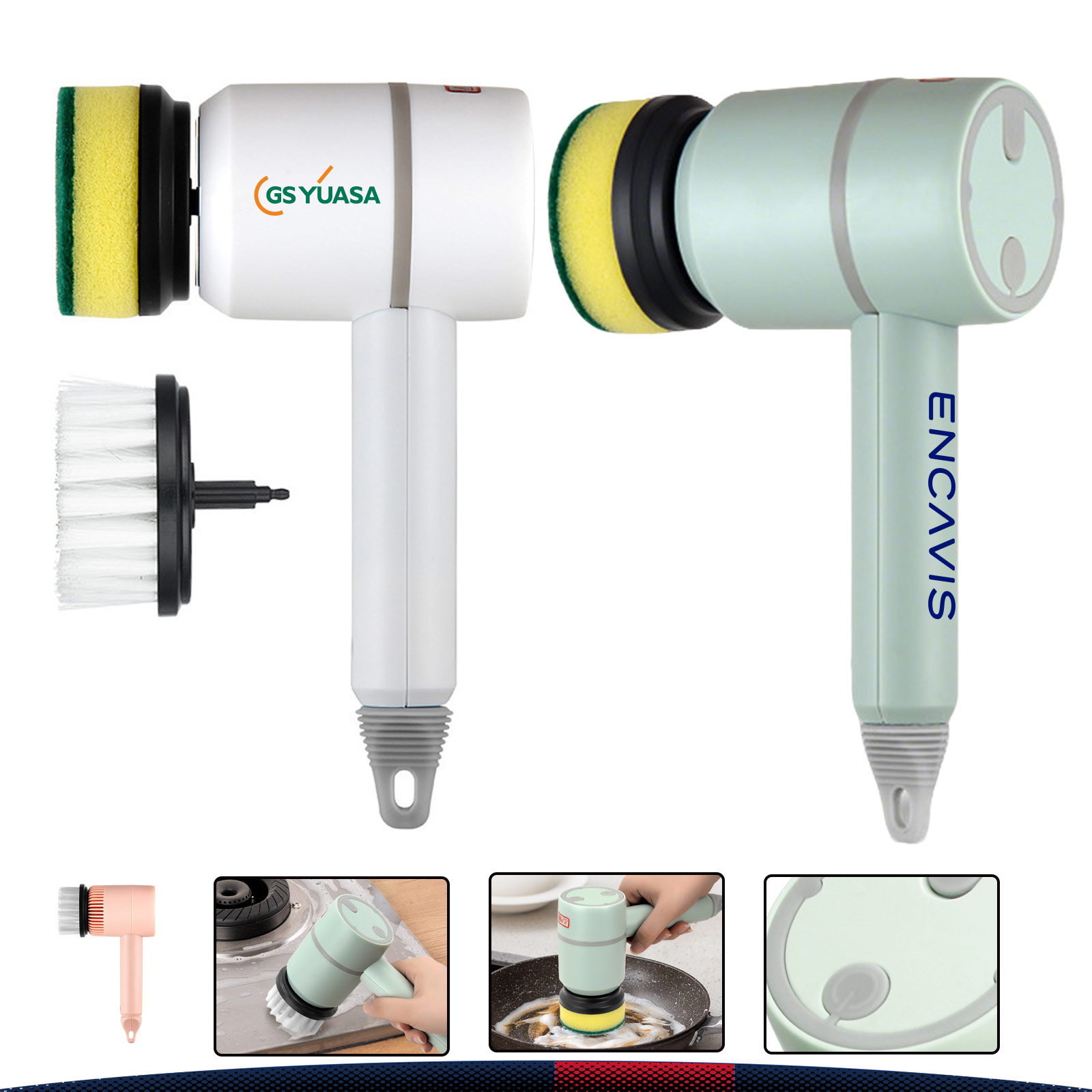 Zerith Rechargeable Electric Spin Scrubber Brush 4