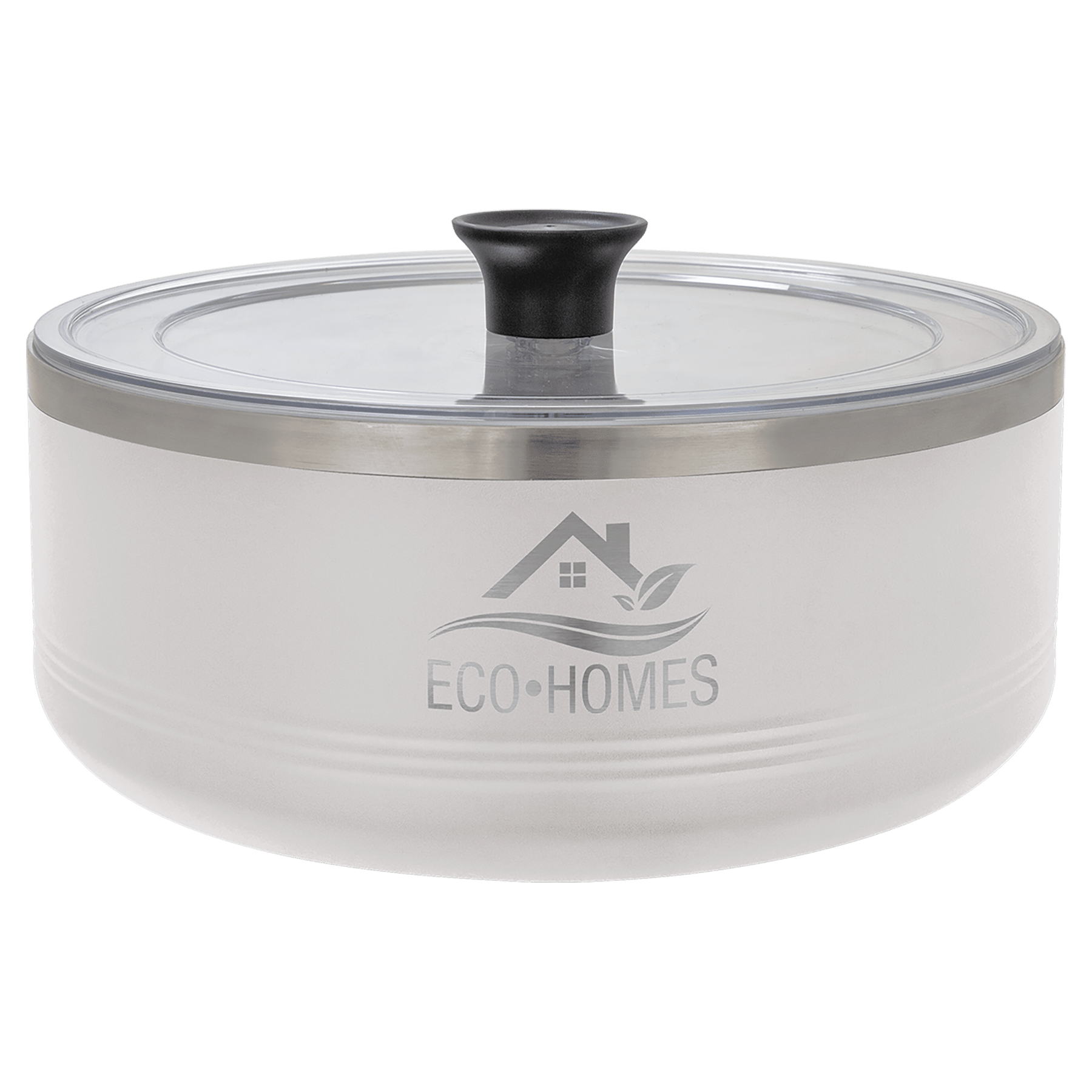 Polar Camel White 3 Quart Serving Bowl with Lid 2
