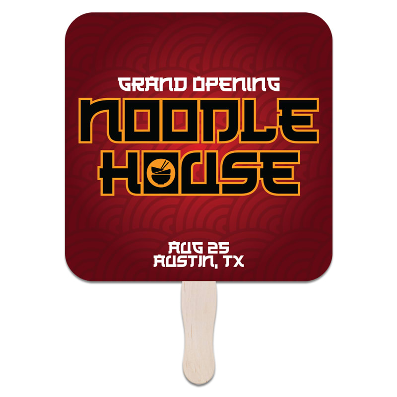 Rounded Square Hand Fans 2