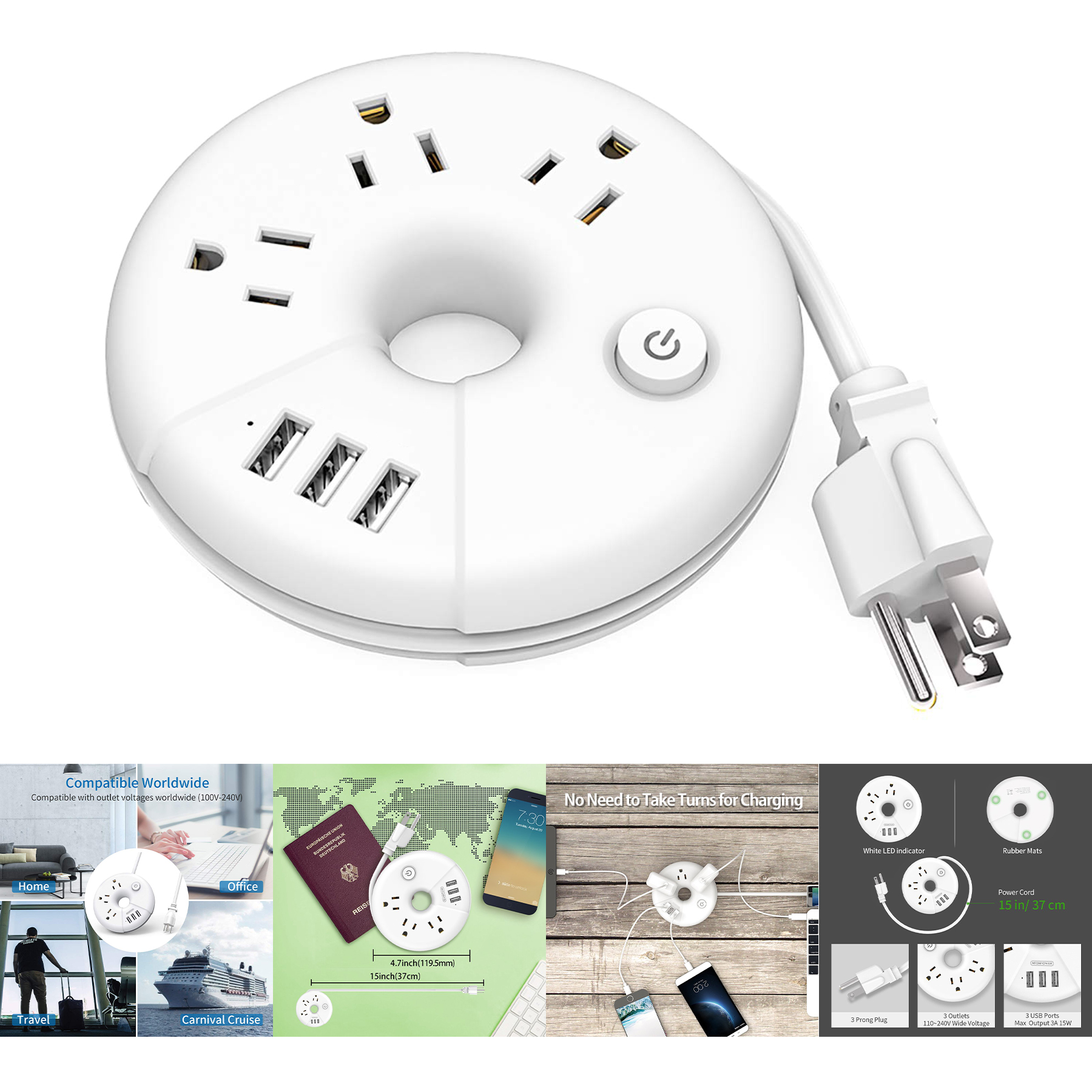 Travel Power Strip 2