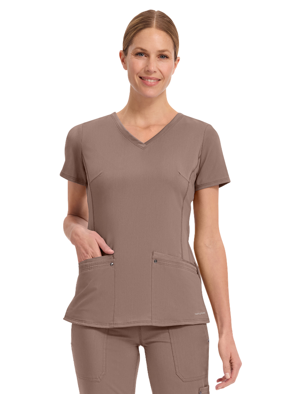 Healing Hands - HH Purple Label - Women's 2-Pocket Juliet Stylish V-Neck Top 16