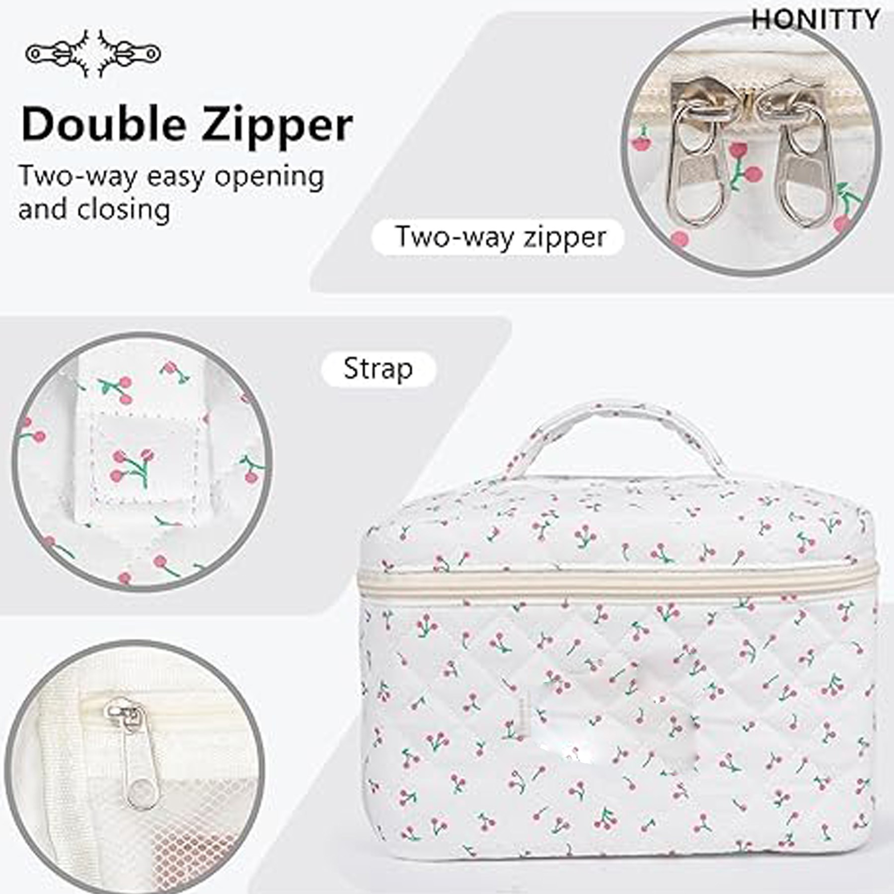 Large Makeup Bag Cute Cosmetic Bag For Women Girls 3