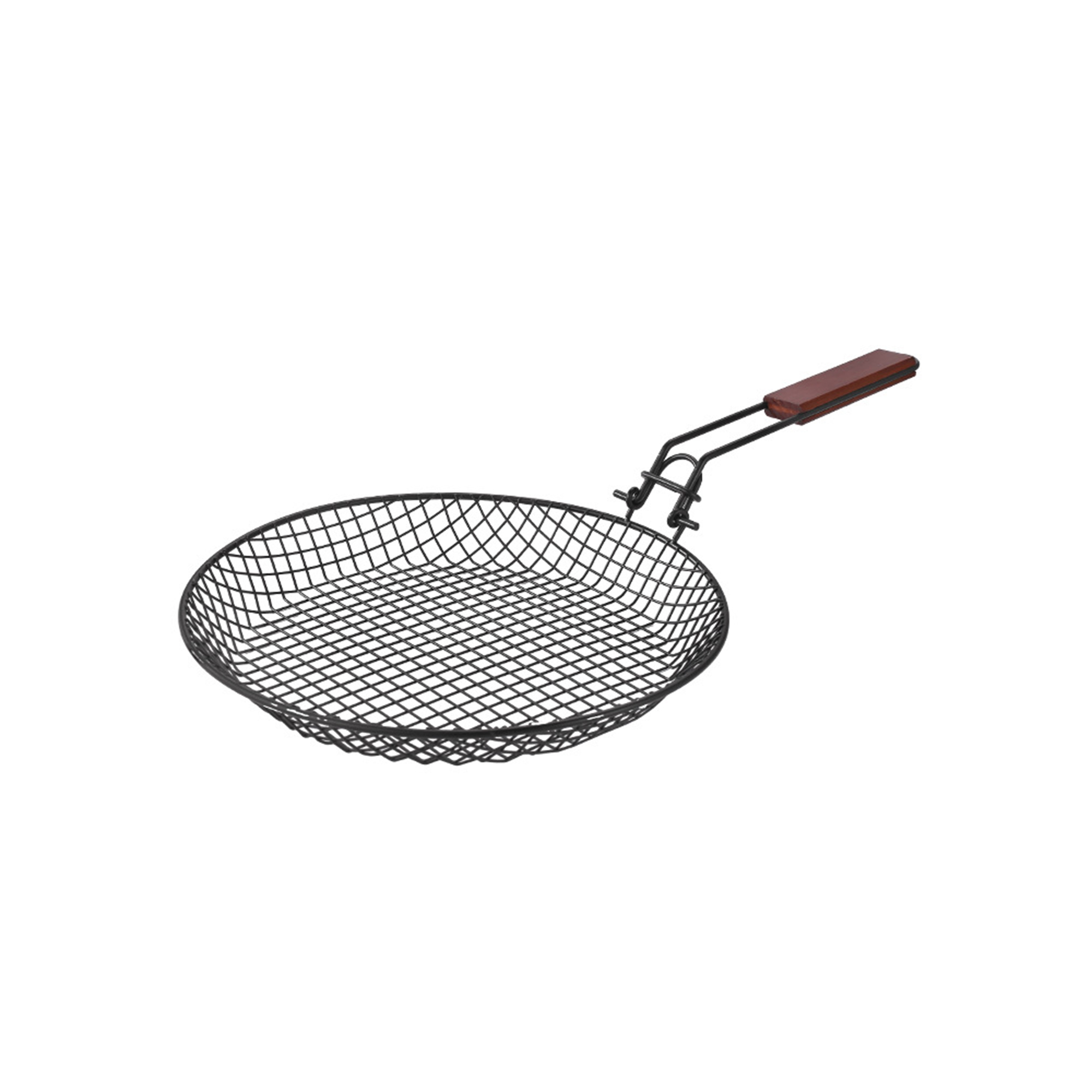 Stainless Steel Outdoor Circular Frying Basket 2