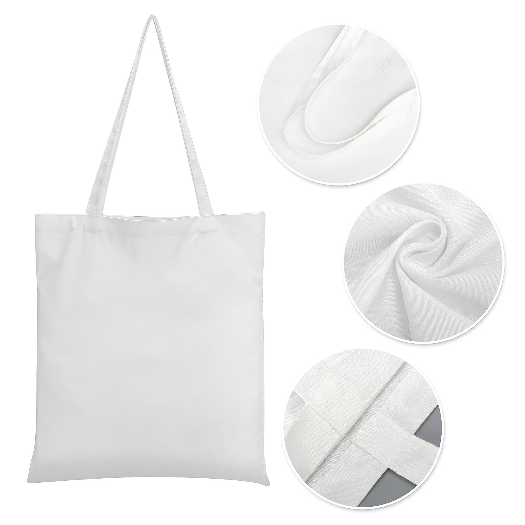 8Oz Sublimated Poly Canvas Tote Bag 2