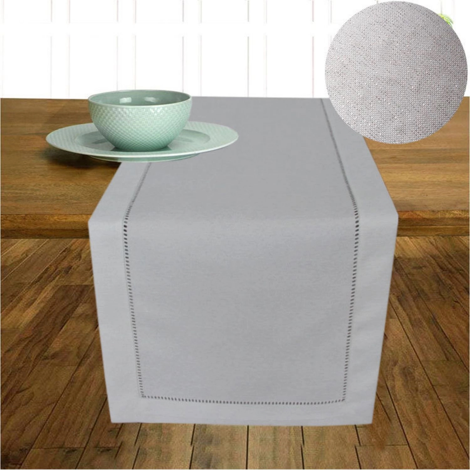 Homes Cotton Linen Table Runner Machine Washable 3