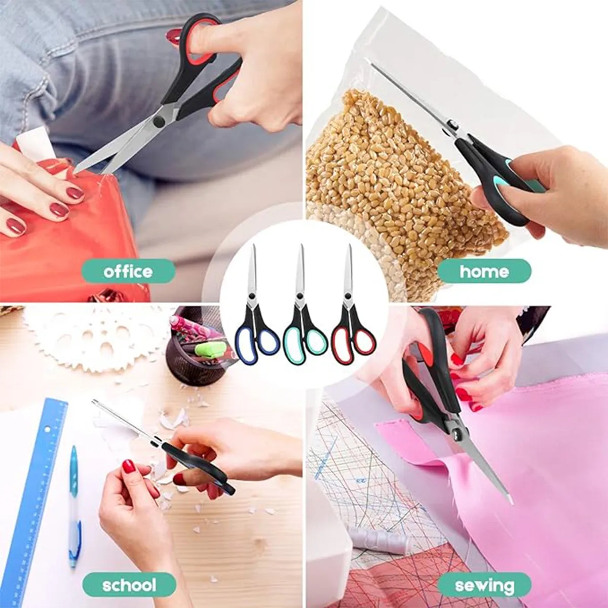 Sharp Blade Comfort-Grip Handle Multipurpose Scissors 1
