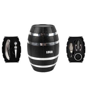 5 In 1 Wine Opener With Silver Barrel Shaped Case 24